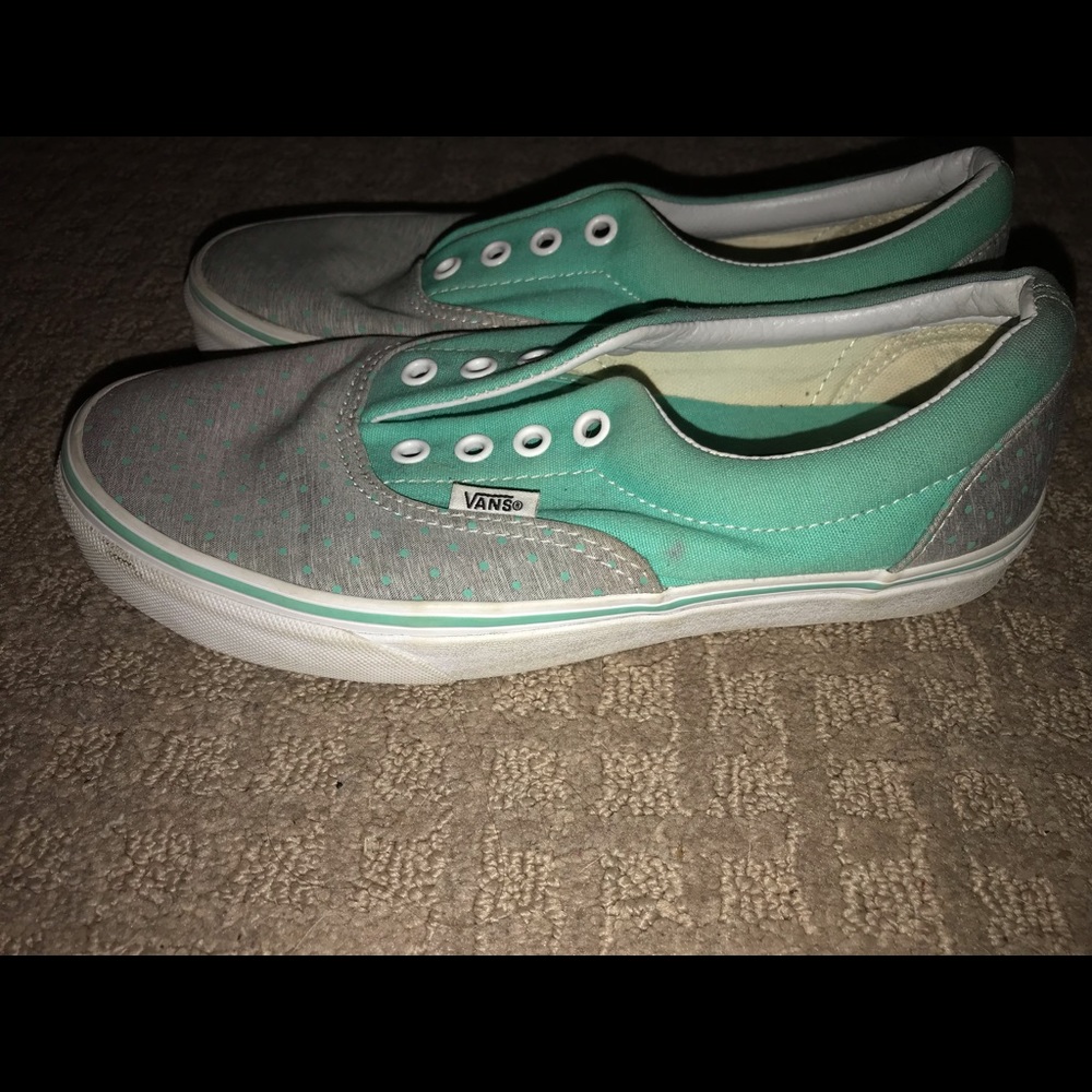 Teal // Polka dot Vans